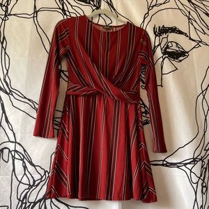 Striped Long Sleeve Dress